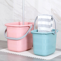 Plastic square mop bucket